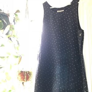 simple print sleeveless dress